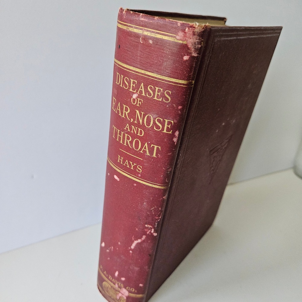 Diseases of the Ear Nose and Throat by Harold Hays 1926 HC Color Illustrations - Picture 3 of 11